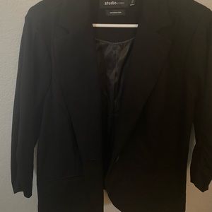 Studio by Torrid Short Black Blazer Size 2 Plus